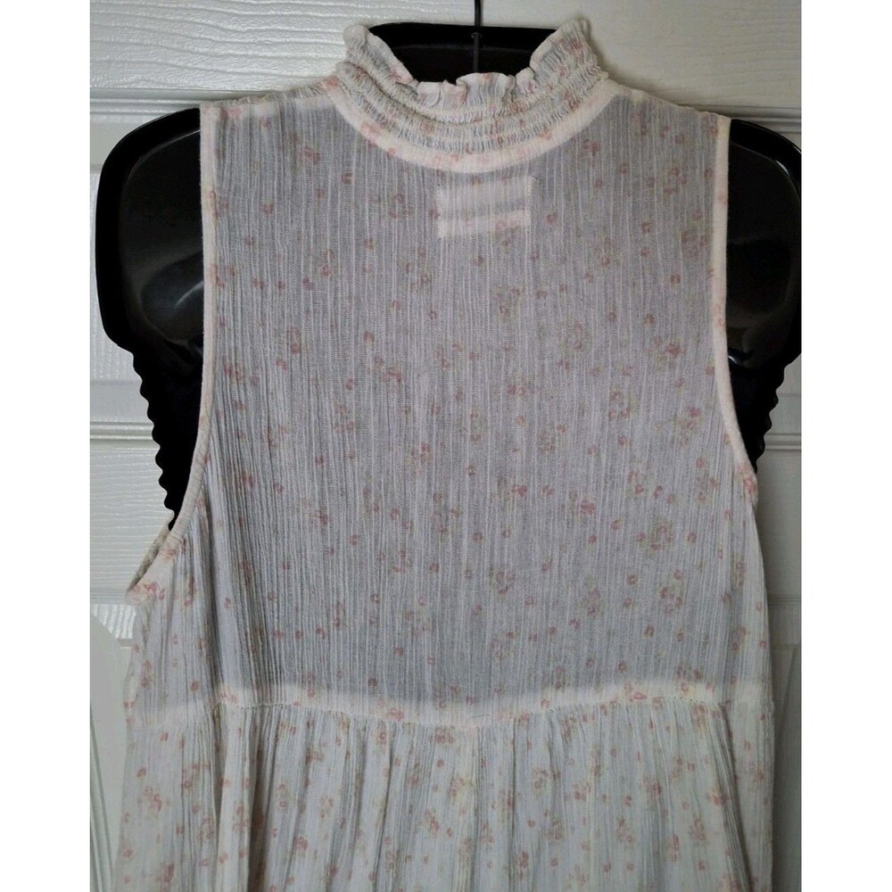 Urban Outfitters Annabelle Mock Neck Midi Dress Medium Cottagecore Shabby Chic - Picture 9 of 10